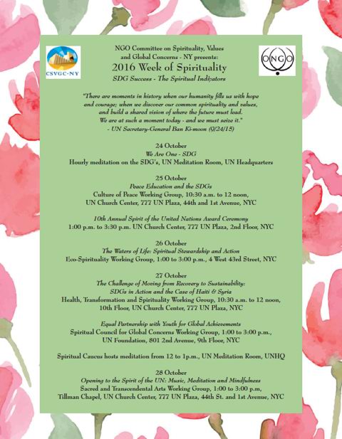 2016-Week of spirituality