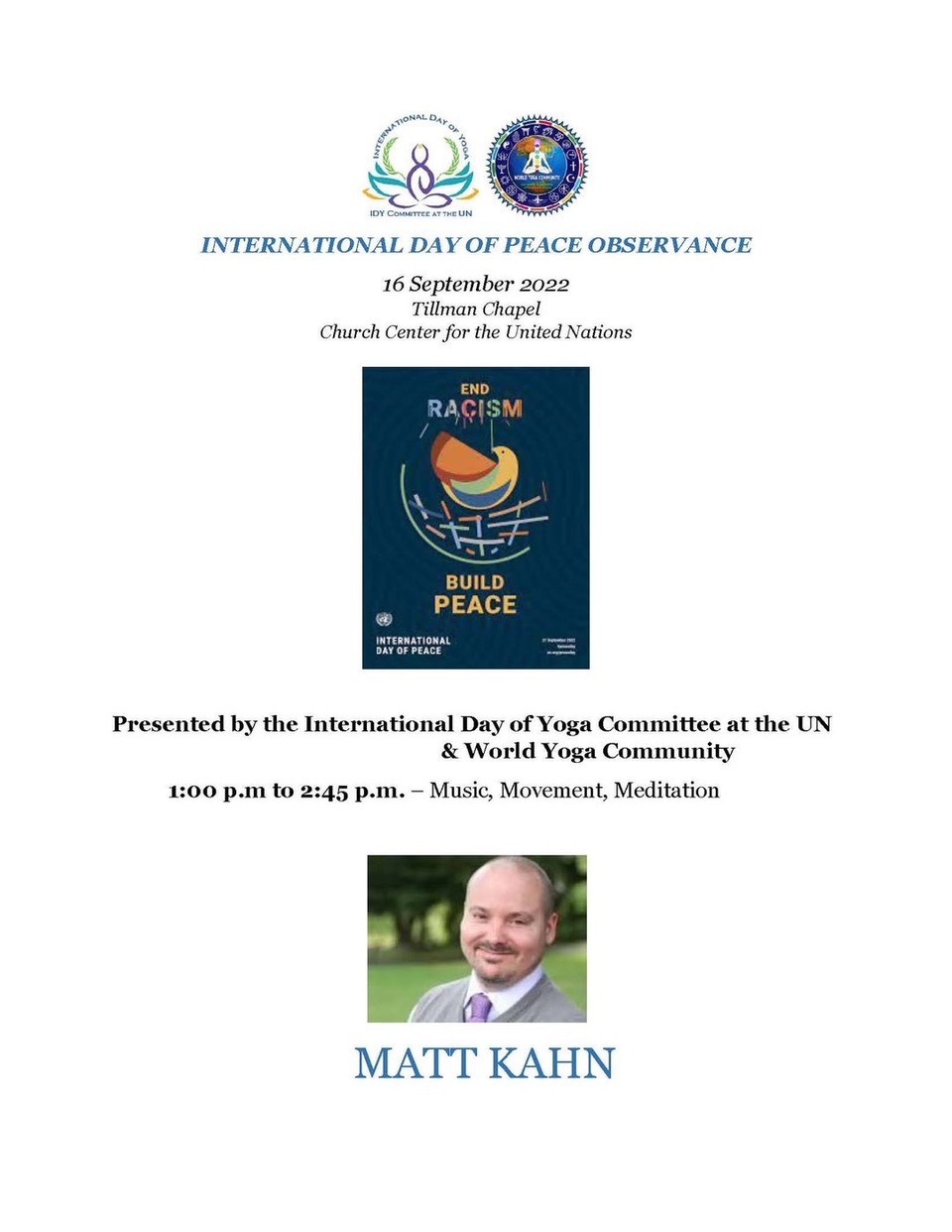 US UN New York World Peace Day 6